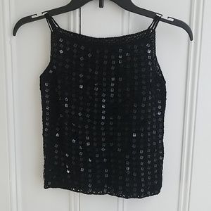 Crop top hand made beaded front